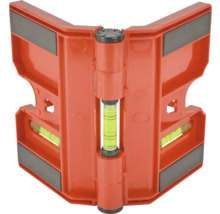Eckwinkel-Wasserwaage aus Kunststoff mit Magnet