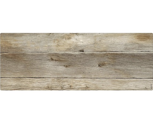 Badrückwand mySPOTTI aqua Holz 120x45 cm Holzbrett mit Maserung