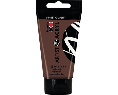 Marabu Acrylfarbe Artist Acryl englischrot 944 75 ml Tube Künstler Acrylfarbe Englischrot