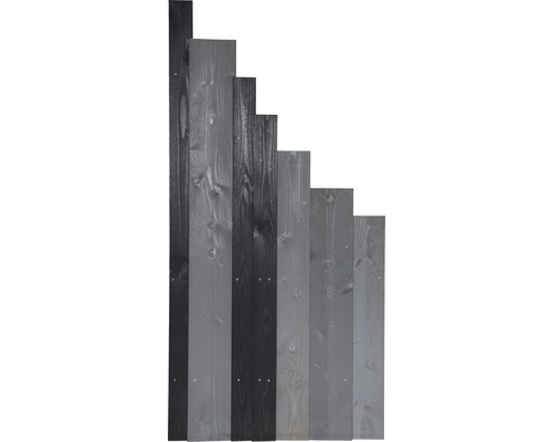 Abschlusselement Konsta Jenga rechts 90 x 180/90 cm anthrazit/grau