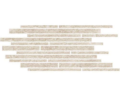 Feinsteinzeug Dekorfliese Discovery Muretto 30 x 60 cm Mosaikfliese mit länglichen, rechteckigen Steinen