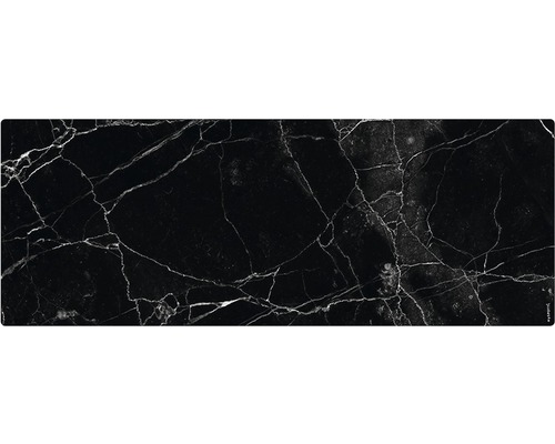 Badrückwand mySPOTTI aqua Marmor black 120x45 cm Dekorplatte mit Marmorstruktur