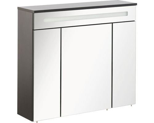 Spiegelschrank FACKELMANN Kara x | 70 22,5 HORNBACH anthrazit 80 cm x