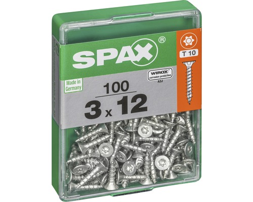 Schrauben der Größe 3x12 Millimeter, 100 Stück in einer Packung