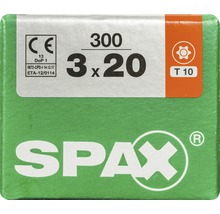 Verpackung Spax Schrauben 3 x 20 Millimeter, 300 Stück