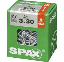 Spax Schrauben 3x30 Millimeter, 250 Stück in einer Packung
