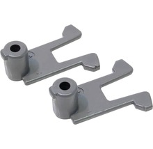 Zwei graue Gerätehalter