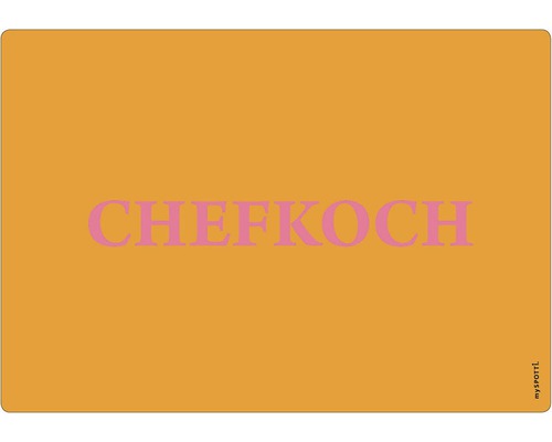 Küchenrückwand my SPOTTI pop Chefkoch orange 59x41 cm Chefkoch Schneidebrett
