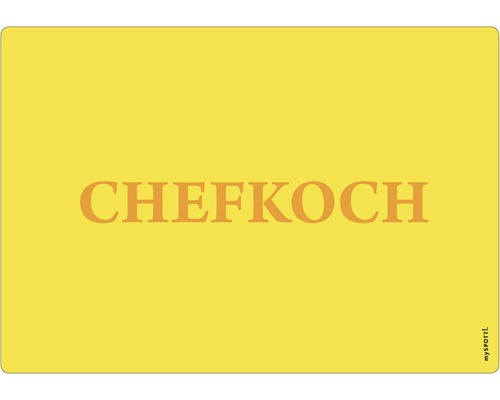 Küchenrückwand mySPOTTI pop Chefkoch yel. 59x41 cm Chefkoch Platzdeckchen