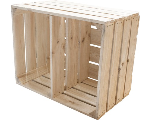 Holzkiste mit Fächern zur Aufbewahrung