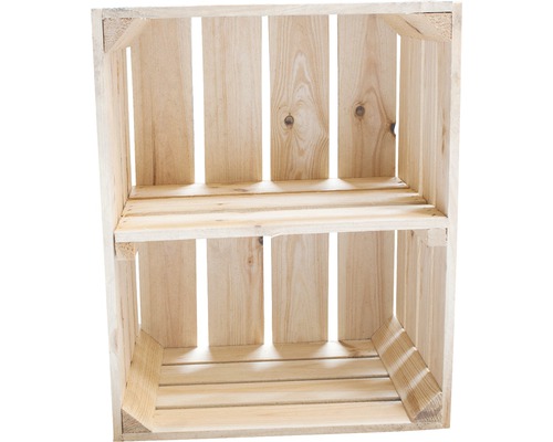 Holzkiste mit einem Fach