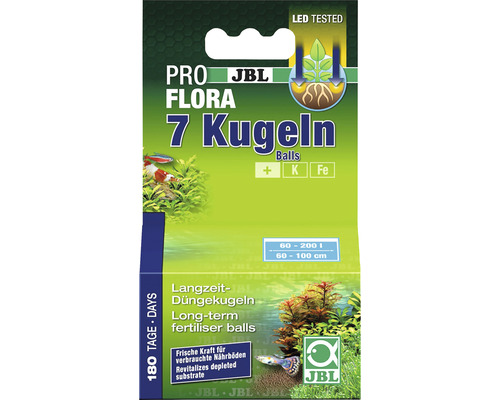 JBL DIE 7 KUGELN (Aqua-Dünger) 67g JBL ProFlora 7 Kugeln Packung für Aquarienpflanzendüngung