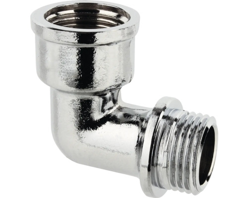 Winkel 90° 3/8" IG/AG messing verchromt Winkelverschraubung mit Innengewinde und Außengewinde