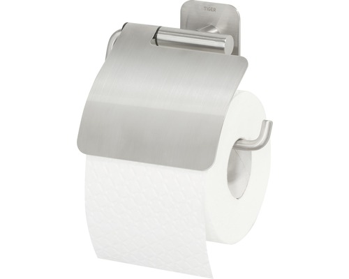 Toilettenpapierhalter aus Edelstahl mit Papierrolle