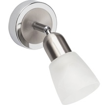 LED Wandspot 3W 250 lm 3000 K Ø 8 cm nickel/chrom