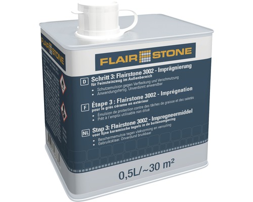 FLAIRSTONE 3002 Imprägnierung für Feinsteinzeug 0,5 L-0