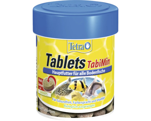 Tetra Tablets TabiMin 120 Futtertabletten Tetra Tablets TabiMin Futterdose für Bodenfische