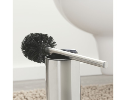 Toilettenbürste mit Behälter aus Edelstahl