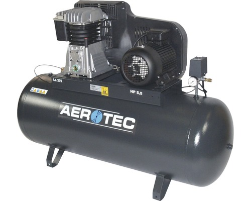 Kompressor Aerotec 650-270 Pro 10 Bar liegend - 400 Volt