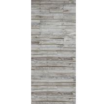 Holzverkleidung mit horizontal angeordneten Brettern