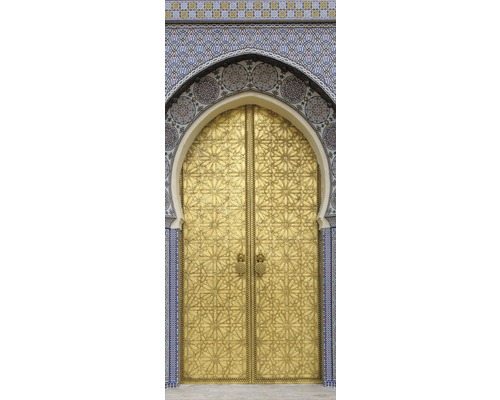 Verzierte Tür mit orientalischen Mustern