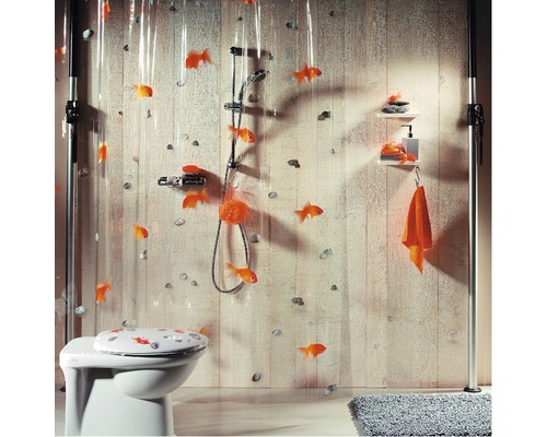 Duschvorhang spirella Goldfish 180 x 200 cm