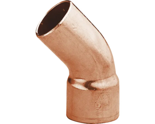 Bogen 45° 1 Muffe 18mm 10 Stück Kupfer Bogen 45° 1 Muffe 18mm 10 Stück Kupfer