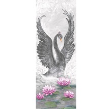 Fototapete Vlies 58502 Glööckler Imperial Schwan grau silber 1-tlg. 106 x 280 cm