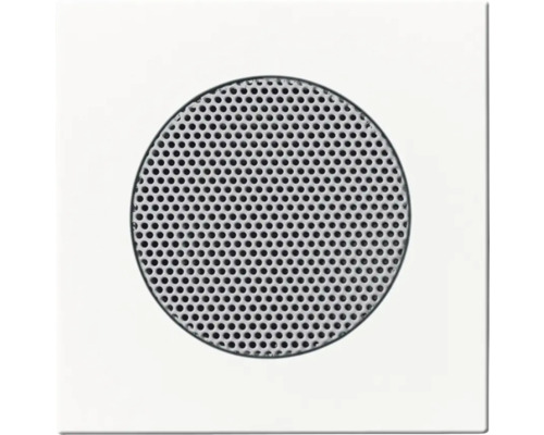 Busch-Jaeger 8253-84 Zentralscheibe für Lautsprecher-Einsatz Future Linear studioweiß Quadratische Lautsprecherabdeckung mit rundem, perforiertem Gitter