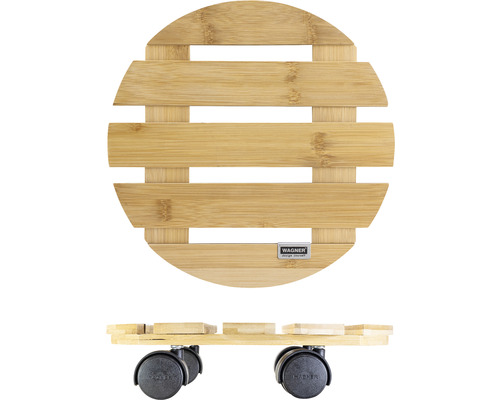 Runder Pflanzenroller aus Bambus mit Rollen