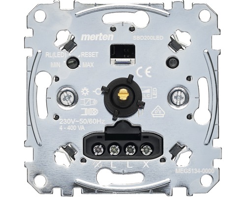 Merten MEG5134-0000 Drehdimmer Einsatz für dimmbare Halogenlampen + LED Lampen