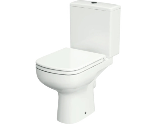 Spülrandlose WC-Kombination Cersanit Colour Kompakt 3/5 l weiß