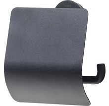 Toilettenpapierhalter Urban mit Deckel schwarz