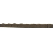 Beetabgrenzung inkl. Bodenanker 119 x 8,25 cm flexibel römische Steine-thumb-1
