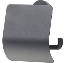 Toilettenpapierhalter Urban mit Deckel schwarz
