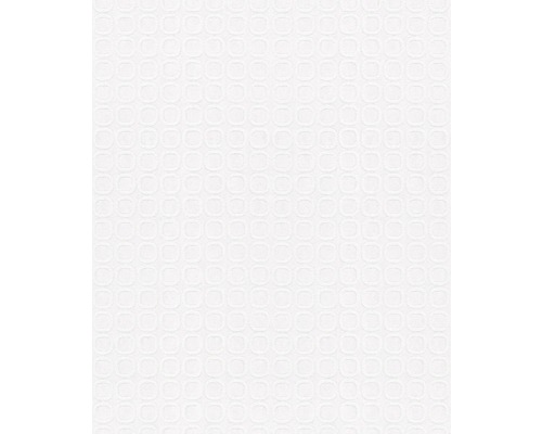 Vliestapete 9434 Patent Decor 3D weiß Hintergrund mit sich wiederholendem ovalen Muster