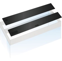 Aquarium mit zwei Abdeckplatten