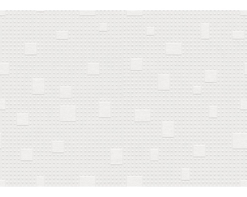 Vliestapete 9702 Patent Decor weiß Dekorative Wandverkleidung mit erhabenen Quadraten und Punktmuster