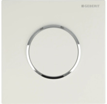 Urinalsteuerung GEBERIT Sigma 10 pneumatisch Platte weiß glänzend / Dekorring chrom 116.015.KJ.1-thumb-0
