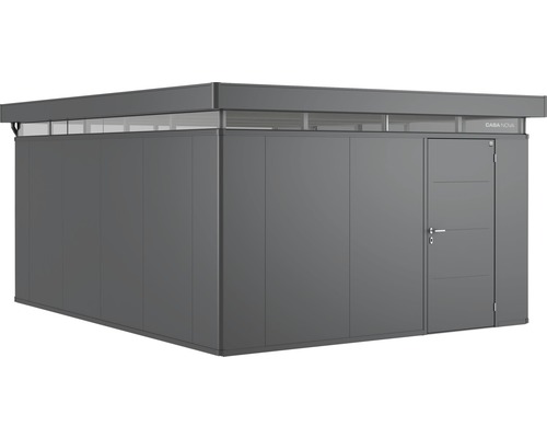Gerätehaus Biohort CasaNova 4x5 Tür rechts 430 x 530 cm dunkelgrau-metallic Casa Nova Gerätehaus mit Tür und Fenstern