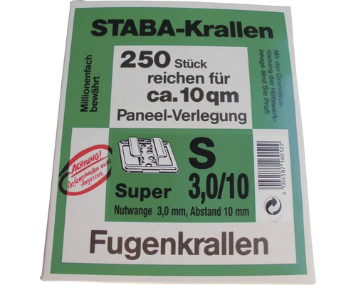 STABA Krallen Packung mit 250 Stück für Paneel Verlegung