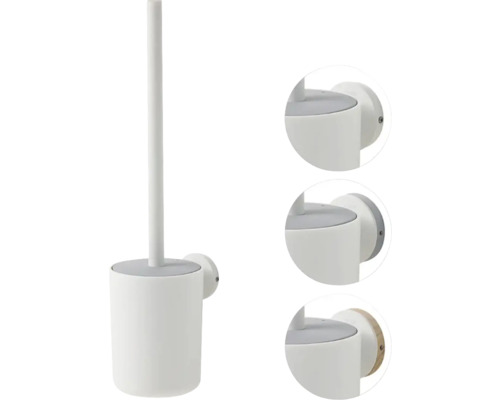 Wand-WC-Garnitur mit Bürste und Halterung