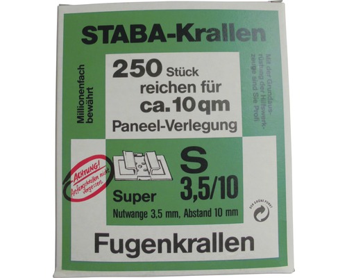 STABA Krallen Packung für Paneelverlegung, Inhalt 250 Stück
