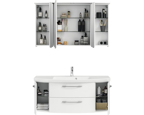 Waschtischunterschrank mit Spiegelschrank für das Badezimmer