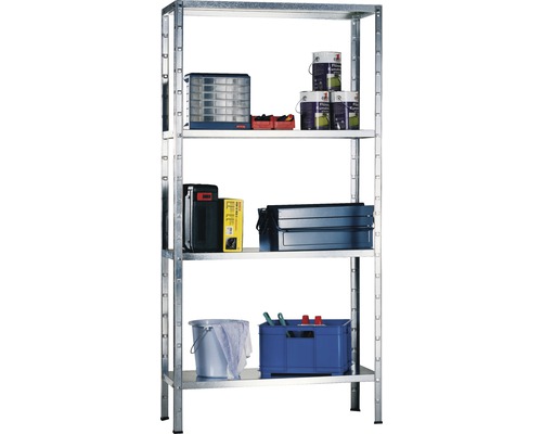 Steck-Anbauregal Schulte verzinkt 1500x800x300 mm Böden | 4 HORNBACH