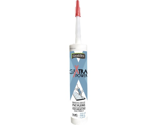 Montagekleber für Kunststoff GX Extra Power 310 ml Grosfillex GX Extra Power Klebstoff für PVC-Paneele, 310 ml