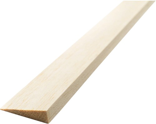 Endleiste Balsa einseitig konisch 5x20x1000 mm Holzleiste