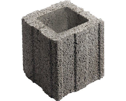 Pflanzstein Bambinoflor® grau 20 cm x 20 cm x 20 cm Hohlblockstein aus Beton