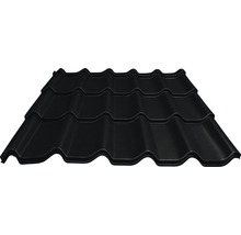 PRECIT Metallziegel Big Stone Tiefschwarz RAL 9005 2860 mm x 1170 mm x 0,5 mm