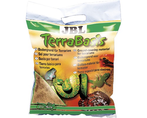 JBL TerraBasis Bodengrund für Terrarien in einer Verpackung